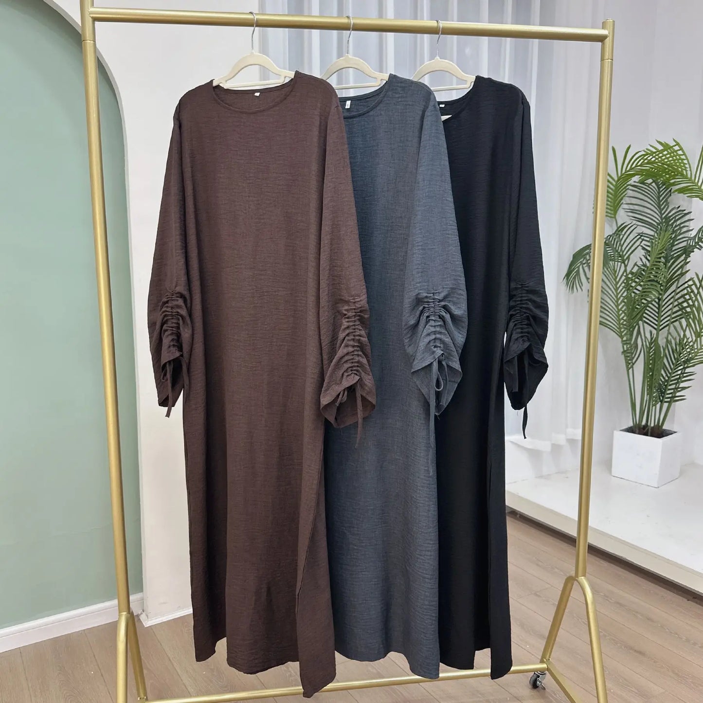 Moroccan Party Eid Ramadan Mubarak Abaya Muslim Maxi Dress Dubai Modest Kaftan Femme Turkey Islam Gown Jalabiya Vestidos Casual