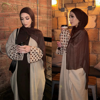 Eid Muslim Abaya for Women Modest Dresses Jalabiya Embroidery Saudi Arab Long Robe Ramadan Morocco Kaftan Dubai Abayas Vestidos