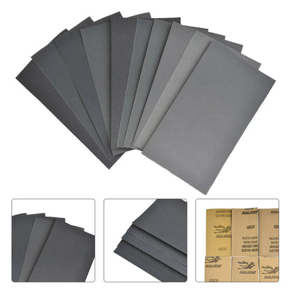 15pcs Car Surface Sand Paper 400-3000 Grit Car Metal Glass Ceramics Wood Polishing Sandpaper Wet/Dry Use
