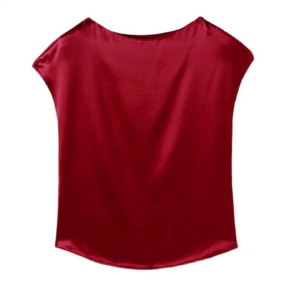 O Neck Lady T-shirt Blouse Spring Women Casual Solid Color Short Sleeve Blouses Shirts Loose Pullover Tunic Blusas Women Clothes