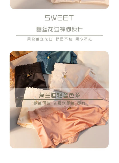 M-XL Women's Panties Sexy Lace Underpants Plus Size High Waist Comfort Briefs Fashion Traceless Panty Female Lingerie