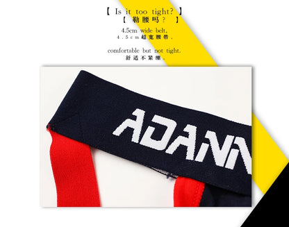 ORLVS Brand JockstrapS Sexy Cotton Gay Men Underwear Briefs Underpants Cueca Gay Underwear Men Thong String homme Penis
