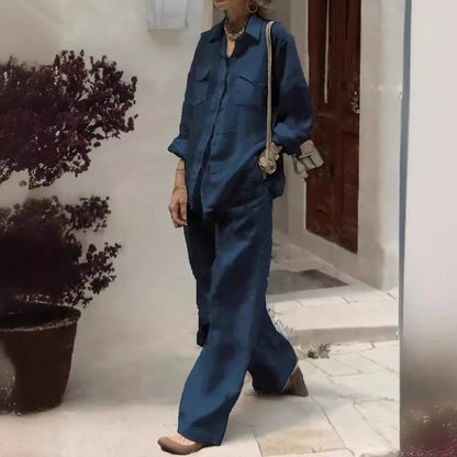 Loose Cotton Linen Trousers