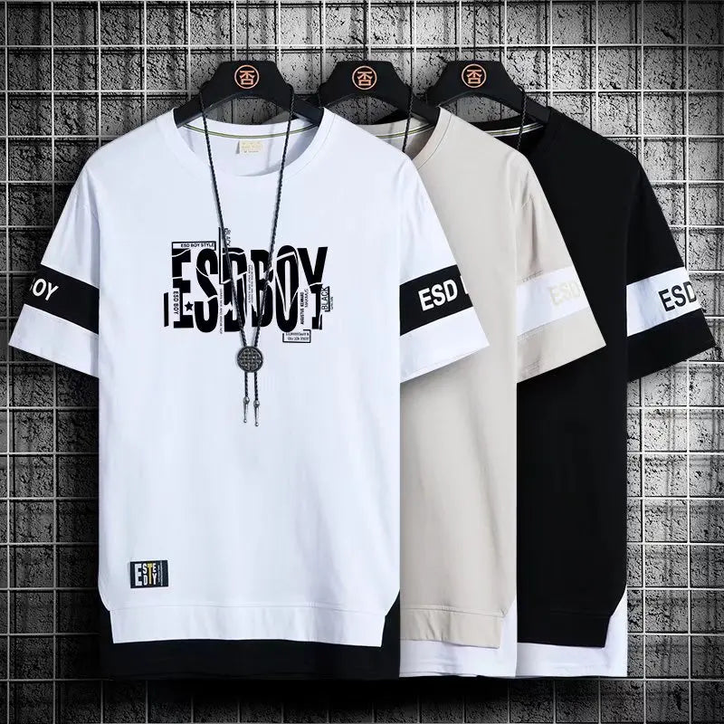 2022 New Men's T Shirts Japan Fashion Summer Short Sleeve Print T Shirts Men Casual Harajuku Men Clothing Graphics T Shirts Men