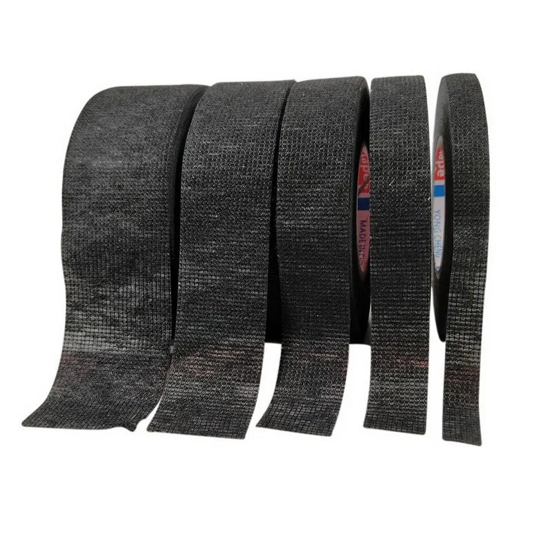15M Heat Resistant Tape Coroplast Adhesive Automotive Cloth Tape For Car Cable Harness Wiring Fabric Loom Electrical Heat Tapes