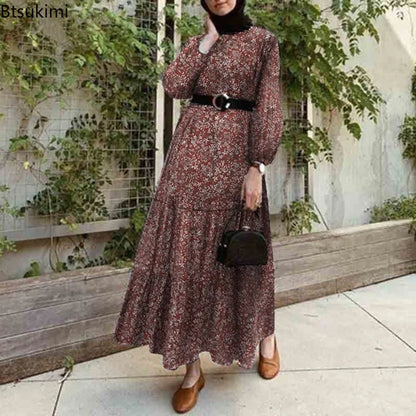 Modest Abaya Eid Ramadan Muslim Maxi Dress Robe Turkey Kaftan Islamic Clothing for Women Hijab Dresses Caftan Vestidos Musulman