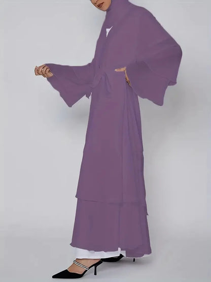 Muslim Long Abaya Dress Turkey Islamic Women Robe Hijab Headscarf Sashes Morocco Kaftan Dubai Arabic Jalabiya Modest Vestidos