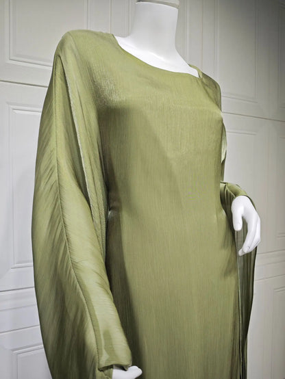Modest Dress for Women Abaya Bat Sleeve Long Robe Ramadan Morocco Dubai Abayas Kaftan Islam Eid Muslim Vestidos Jalabiya Dresses