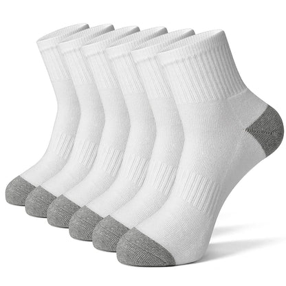 6/12 Pairs Men's Cotton Running Crew Socks Middle Tube High Quality Casual Breathable Sports Socks For Men and Women Soft Sock