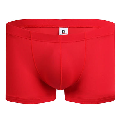 Fashion Boxers Ice Silk Man Underwear Underpants Breathable Comfortable Men's Panties Ultrathin BoxerShorts Trunks