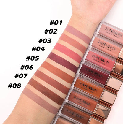 8 Colors Matte Liquid Lipstick Non Stick Cup Waterproof Lip Gloss Long Lasting Lip Tint Korean Cosmetics Makeup For Women