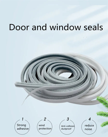 3Meters/5Meters Brush Strip Self Adhesive Door Window Sealing Strip Home Door Window Sound Insulation Wind-proof Strip Gasket