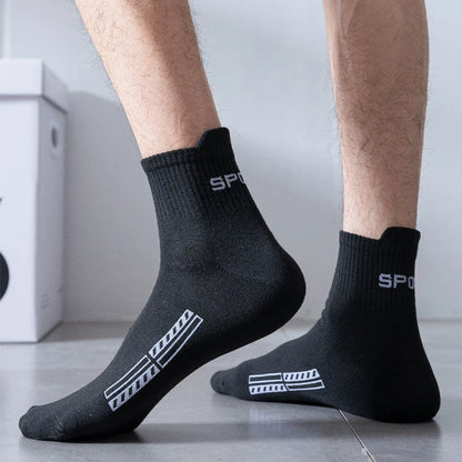 10 Pairs High Quality Men's Socks Casual Breathable Cotton Man Run Sports Socks Spring Autumn Male Sox Gifts Plus Size EUR38-45