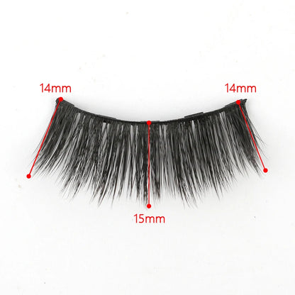 Magnetic Eyelashes Set 3/4/5/10 Pairs Natural Magnet False Eyelashes Makeup Kit Reusable Soft Mink Lashes Eyelash Extension Tool