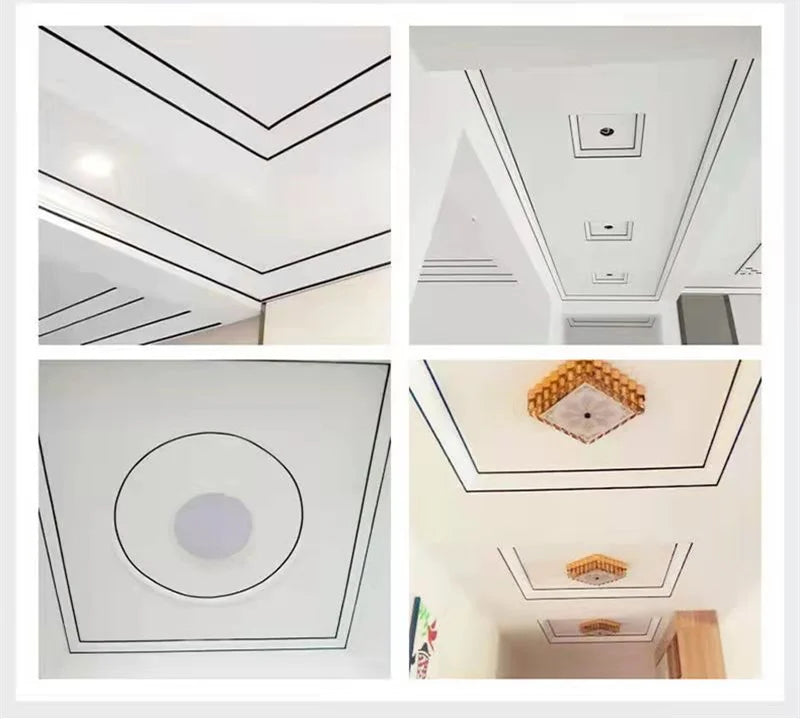 50m/Roll Self-adhesive Tile Tape Brushed Gold Silver Floor Edging Waterproof Seam Wall Stickers Wall Gap Ceiling Home Decoration