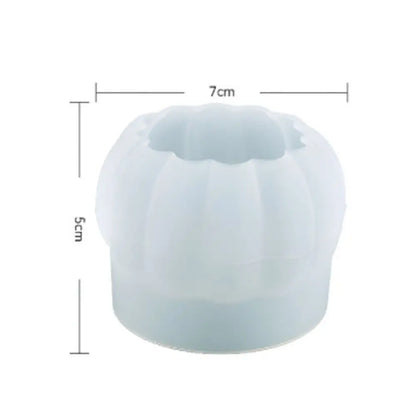 DIY Silicone Pumpkin Candle Mold white 3D Pumpkin Mould Smooth Pumpkin Soap Mold Halloween