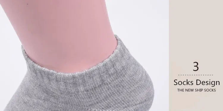 30Pairs/Lot Men's Business Polyester Cotton Socks Black Gray Casual Ankle Socks Antibacterial Soft Fabric Elastic Socks EU38-44