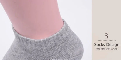 30Pairs/Lot Men's Business Polyester Cotton Socks Black Gray Casual Ankle Socks Antibacterial Soft Fabric Elastic Socks EU38-44