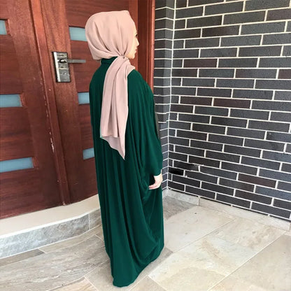 Eid Muslim Modest Dress for Women Abaya Dubai Prayer Eid Ramadan Prayer Garmenrt Longue Musulman Abayas Kaftan Niqab Vestidos