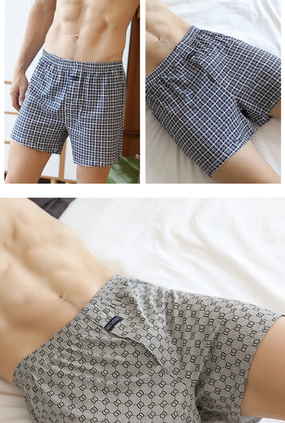 Big Underpants Pajama Bottoms at home High waist Allo pants plus size boxer briefs for men cotton slacks all high-waisted boxers
