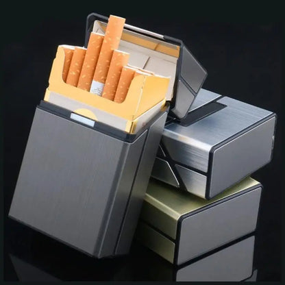 Portable Cigarettes Slim Aluminum Cigarette Case Cigar Tobacco Holder Box Storage Container Smoking Accessories