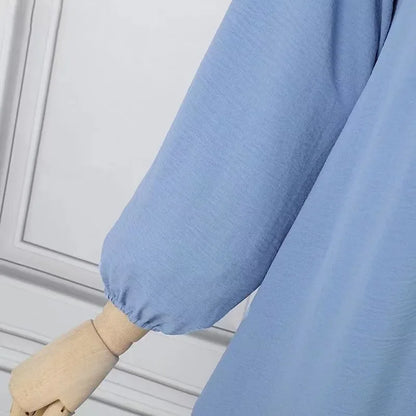 Eid Muslim Dress for Women Abaya Puff Sleeve Morocco Ramadan Prayer Dresses Abayas Kaftan Islam Dubai Arab Modest Long Robe 2024