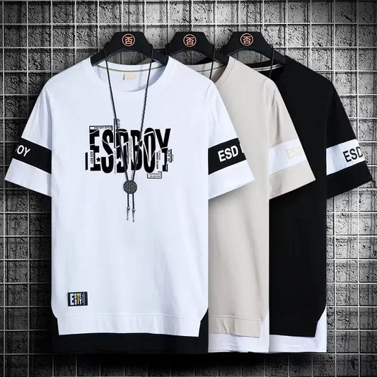 2022 New Men's T Shirts Japan Fashion Summer Short Sleeve Print T Shirts Men Casual Harajuku Men Clothing Graphics T Shirts Men