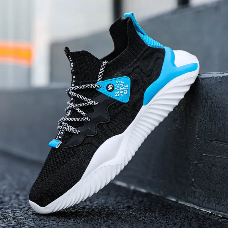2022 Men Sneakers  New Style Breathable Lace Up Men Mesh Shoes Fashion Casual No-slip Vulcanize Shoes Men Tenis Masculino