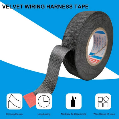 15M Heat Resistant Tape Coroplast Adhesive Automotive Cloth Tape For Car Cable Harness Wiring Fabric Loom Electrical Heat Tapes