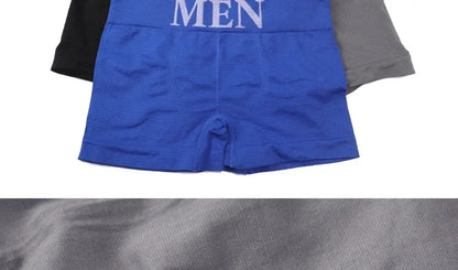 3Pcs/Lot Men's Panties Underwear Boxers Breathable Man Boxer Solid Underpants Comfortable Male Brand Shorts Black Blue Underwear