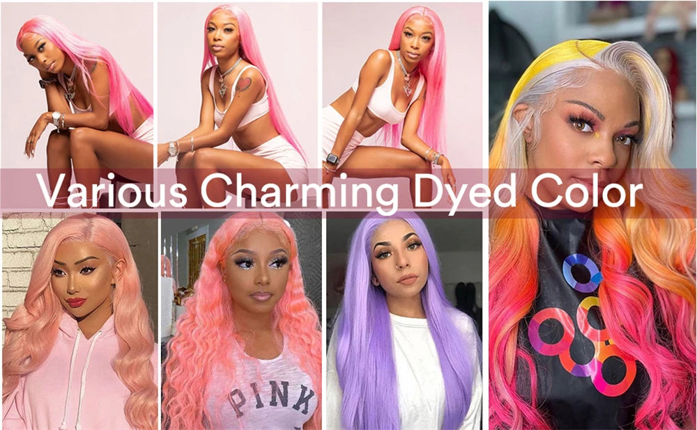 13x4 13x6 HD Transparent 613 Blonde Lace Frontal Human Hair Wigs 613 Color Wig Brazilian Bone Straight Lace Front Human Hair Wig