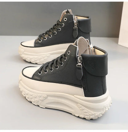 2024 New Women Sneakers Luxury Fashion High Top Women Boots Platform Casual Shoes Outdoor Running Shoes for Women Tenis De Mujer