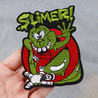 Horror Killer Clown Embroidered Patches for Clothing Halloween Patches on Clothes Stickers Iron on Patches Stripes Diy Appliques
