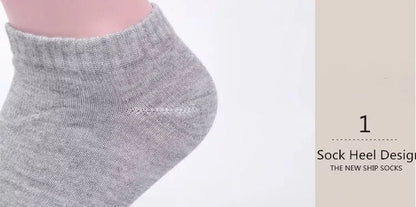 30Pairs/Lot Men's Business Polyester Cotton Socks Black Gray Casual Ankle Socks Antibacterial Soft Fabric Elastic Socks EU38-44