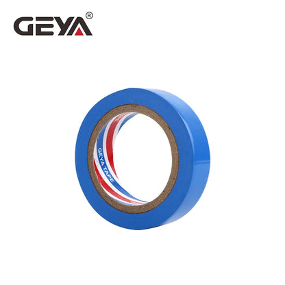 GEYA Color Electrical Insulation Tape Electrical Tape Ultra-Adhesive PVC Waterproof Tape 1 Roll 10 Meters Black Red Blue Yellow