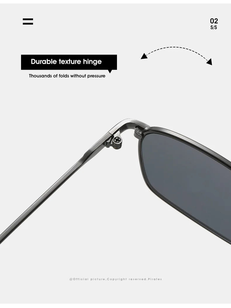Dropshipping Fashion Square Sunglasses Men Women Metal Sun Glasses Retro Sun Glasses Vintage High Quality Gafas Oculos De Sol