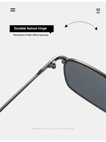 Dropshipping Fashion Square Sunglasses Men Women Metal Sun Glasses Retro Sun Glasses Vintage High Quality Gafas Oculos De Sol