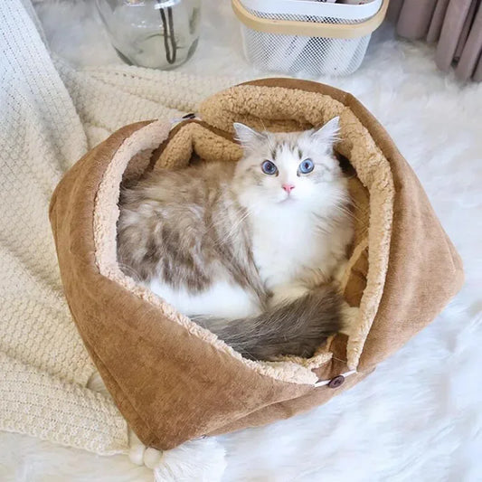 Cat Bed Warm Thickened Soft Multifunctional Pet Foldable Mat for Cats Small Dogs Indoor Kitten Bed Cat Sleeping Mat Pet Supplies