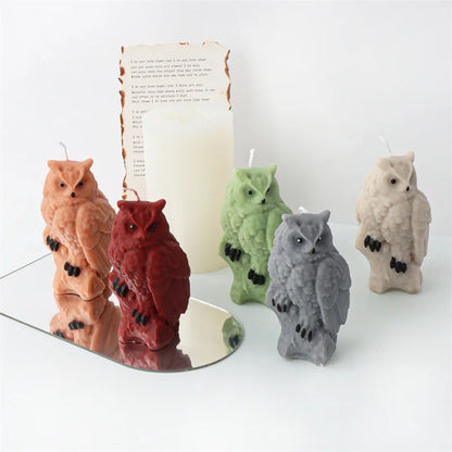 Halloween Cute Owl Candle Silicone Mold For Festive And Romantic Decoration Gypsum form Homemade Handicraft Gift Making Kitchen