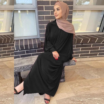Eid Muslim Modest Dress for Women Abaya Dubai Prayer Eid Ramadan Prayer Garmenrt Longue Musulman Abayas Kaftan Niqab Vestidos
