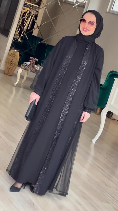 Muslim Modest Women Dress Jalabiya Vestidos Eid Ramadan Arabic Long Robe Dubai Islam Morocco Kaftan Abayas Cardigan Dresses 2024
