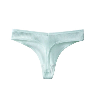 BZEL 3PCS Sexy Women Panties Comfortable G-String Lingerie Striped Low-Rise Thongs Sports Underpants Cotton Breathable Underwear