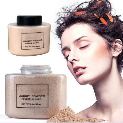 Banana Luxury Powder for Women Face Foundation Banana Powder Bottles Loose Powder Authentic Oil-Control Beauty Make Up Art Tools