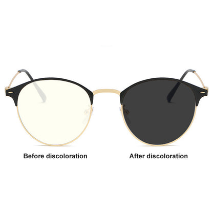 Photochromic Blue Light Blocking Glasses 2 In 1 Anti-ultraviolet Eyeglasses Anti Light Sunglasses For Men And Women