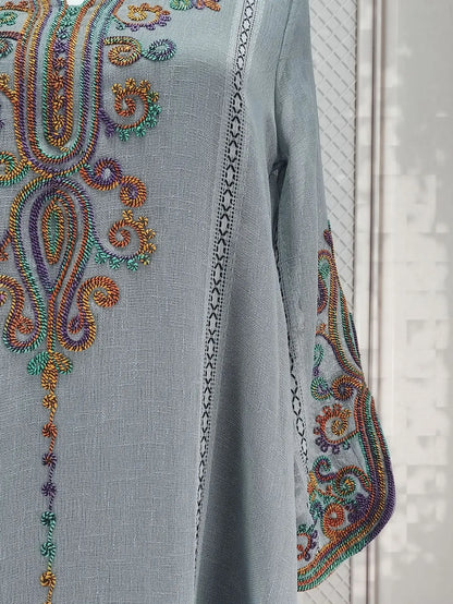 Muslim Abaya for Women Party Dresses Embroidery Long Robe Eid Ramadan Dubai Abayas Kaftan Arab Jalabiya Modest Vestidos Morocco
