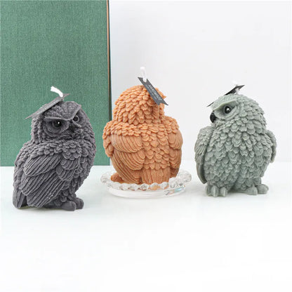 Halloween Cute Owl Candle Silicone Mold For Festive And Romantic Decoration Gypsum form Homemade Handicraft Gift Making Kitchen