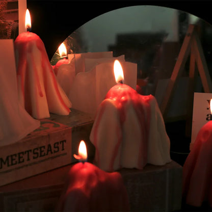 Halloween Ghost Candle Silicone Mold DIY Fragrant Candle Making Wax Mold Gypsum Resin Soap Cake Chocolate Mold Home Decoration