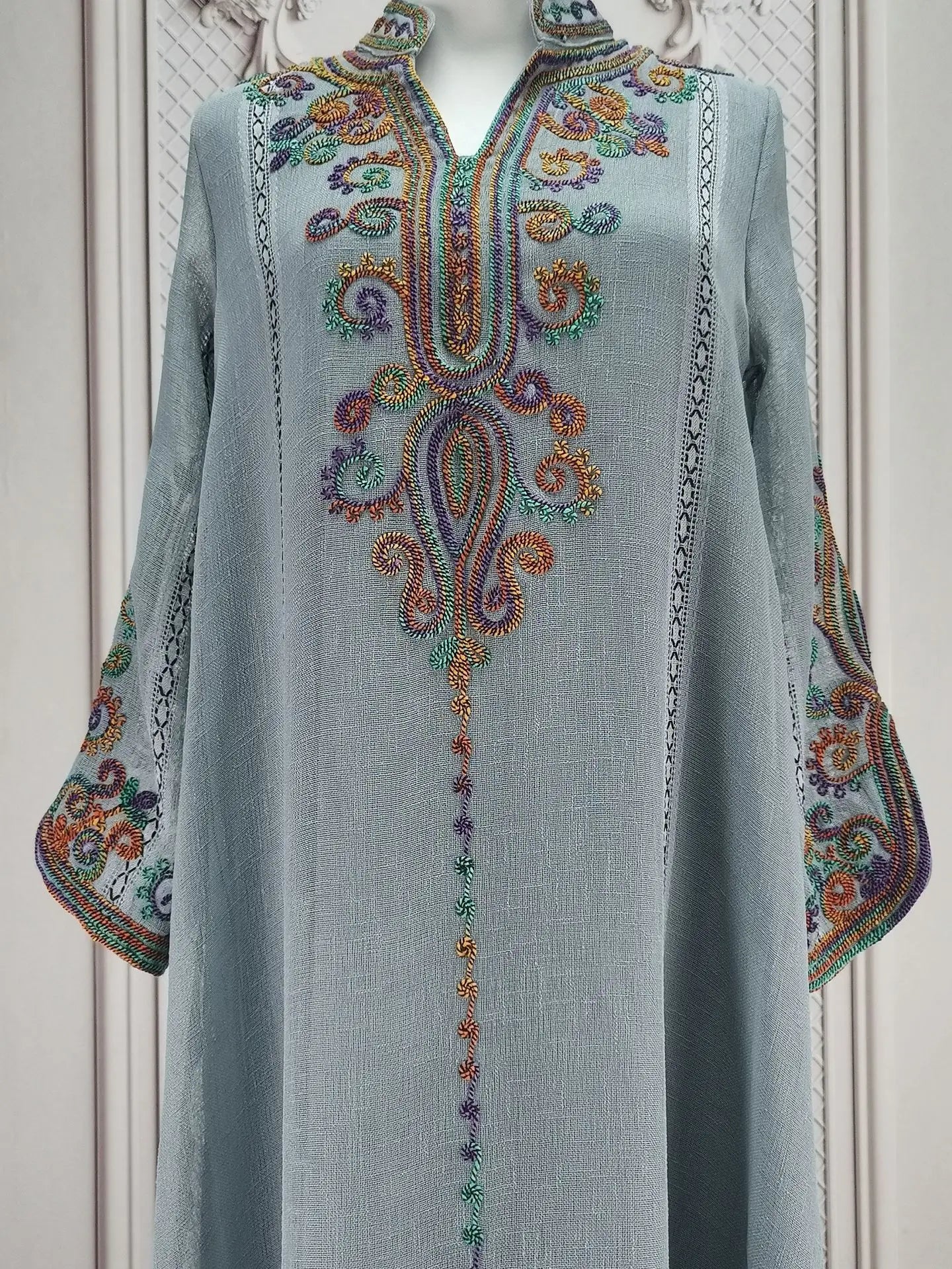 Muslim Abaya for Women Party Dresses Embroidery Long Robe Eid Ramadan Dubai Abayas Kaftan Arab Jalabiya Modest Vestidos Morocco