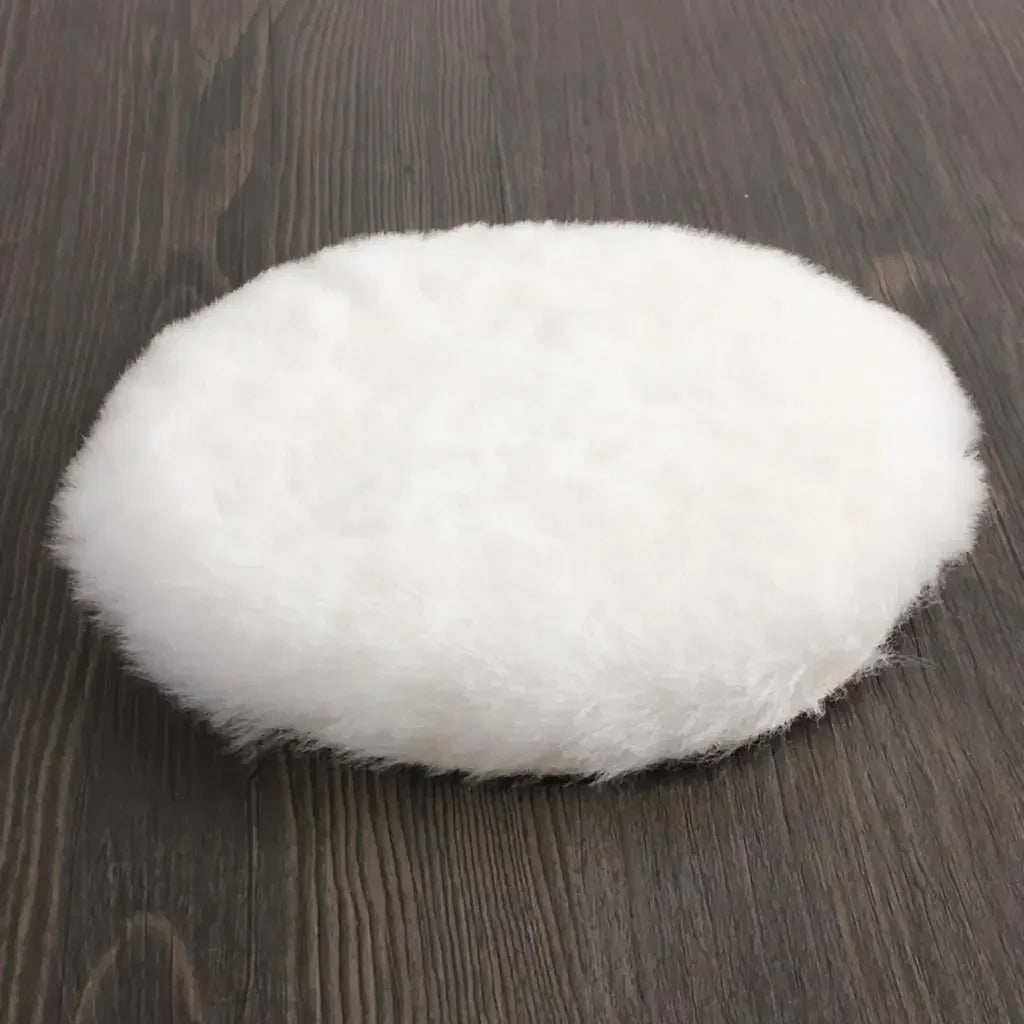 5Pcs Wool Car Polishing Pad Set For Polisher Machine Waxing Polishing Buffing Auto Paint Care Polisher Pads 3/4/5/6/7 Inch