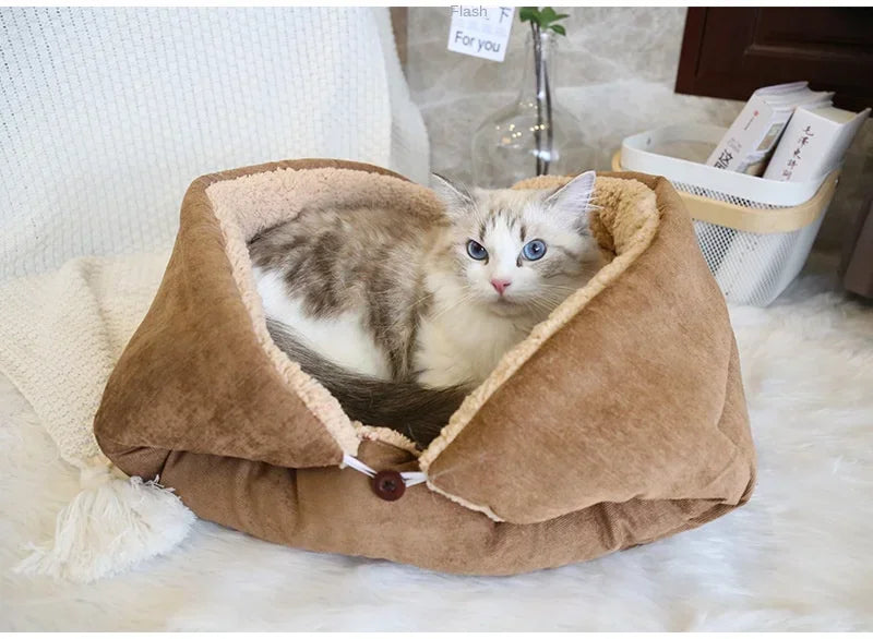 Cat Bed Warm Thickened Soft Multifunctional Pet Foldable Mat for Cats Small Dogs Indoor Kitten Bed Cat Sleeping Mat Pet Supplies